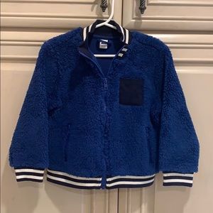Janie and Jack royal blue fleece jacket